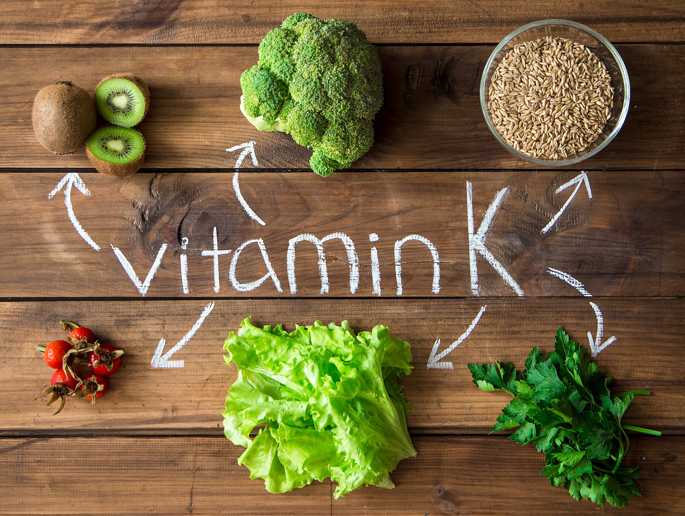 Vitamin k is a group of nutrients divided into vitamins k1 and k2