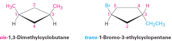 Cis–Trans Isomerism In Cycloalkanes