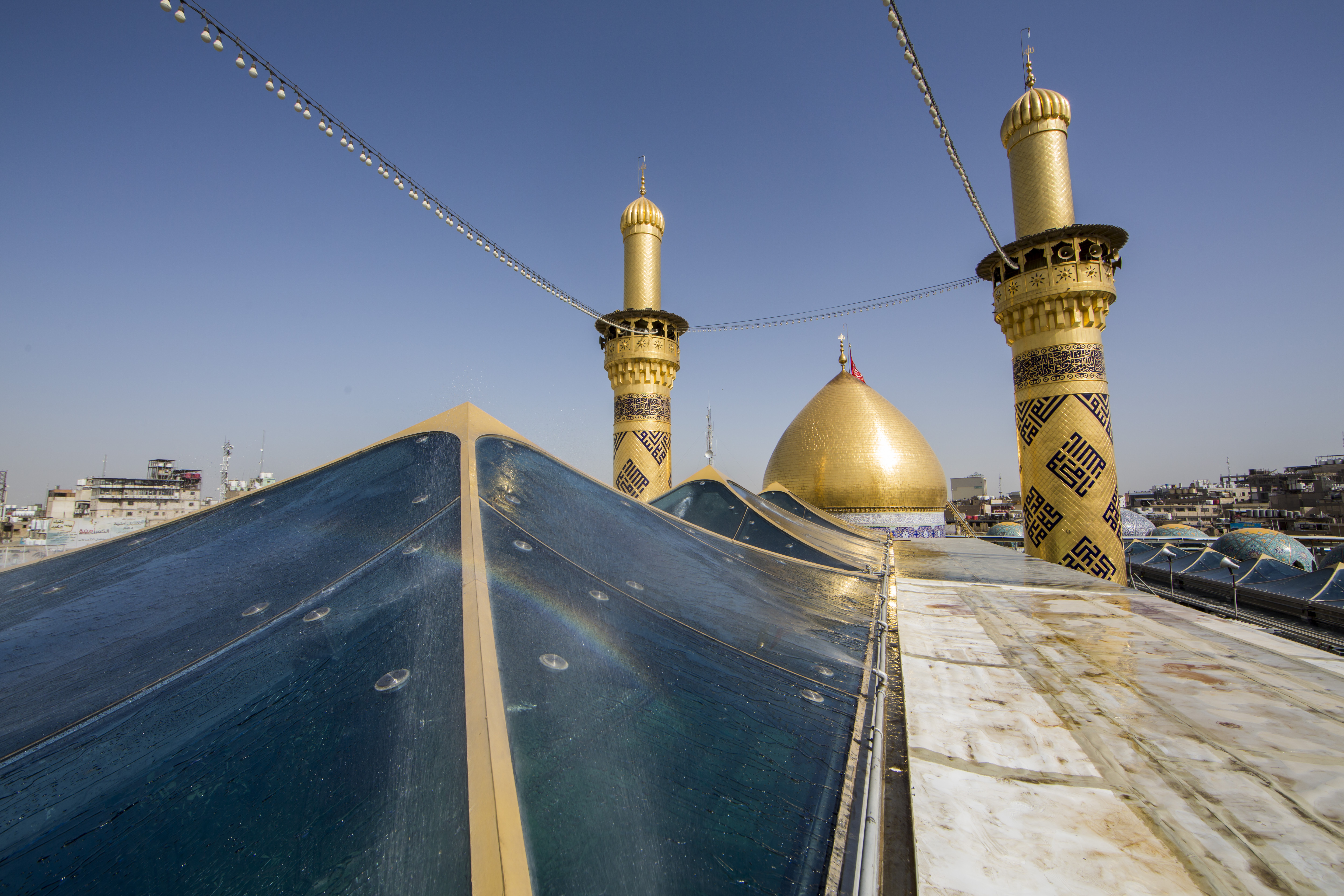 منائر وقبة ابي الفضل العباس (عليه السلام)
