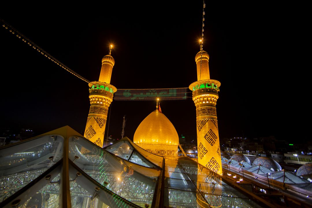منائر  وقبة ابي الفضل العباس (عليه السلام)