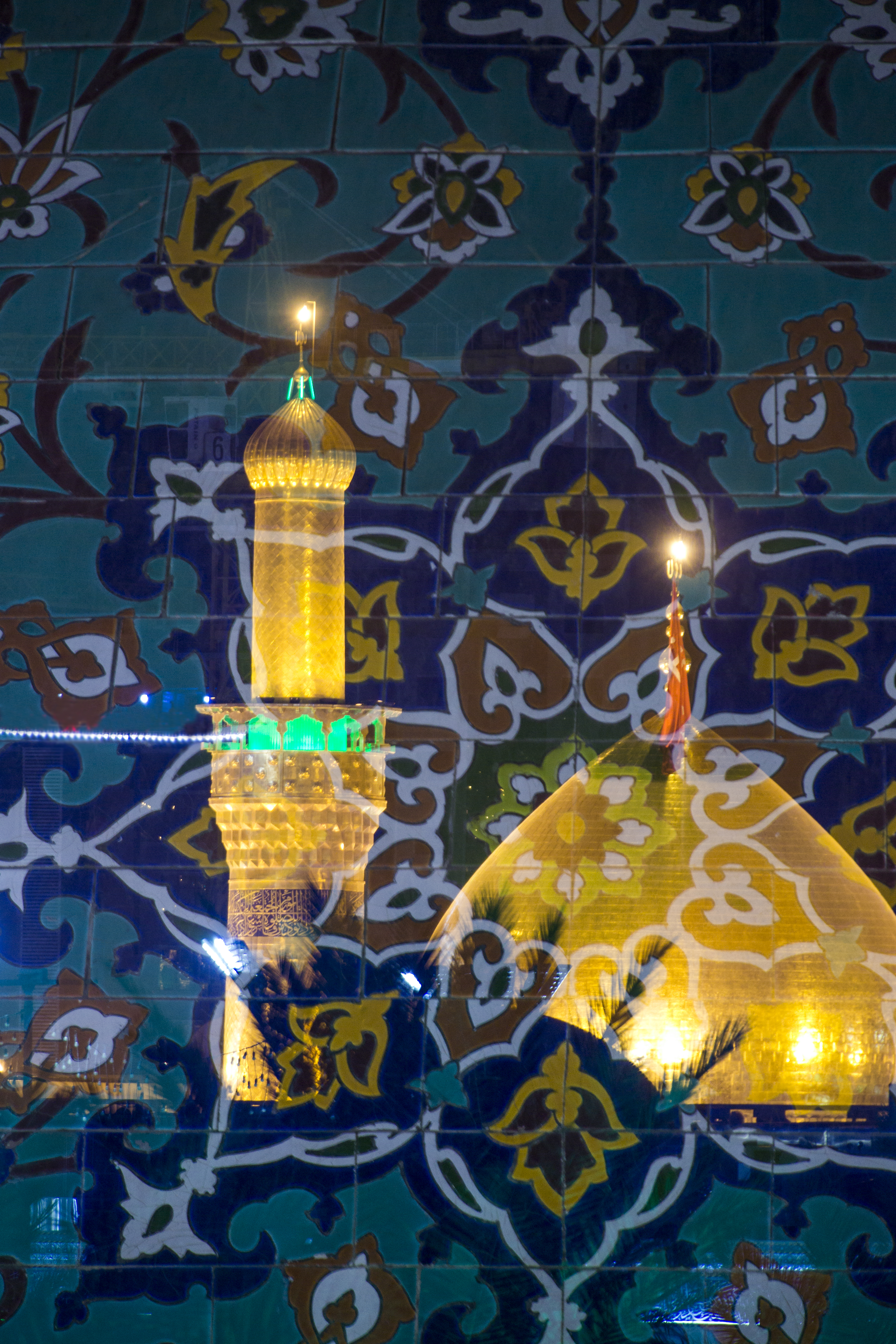 قبة ومنارة حرم الإمام الحسين (عليه السلام)