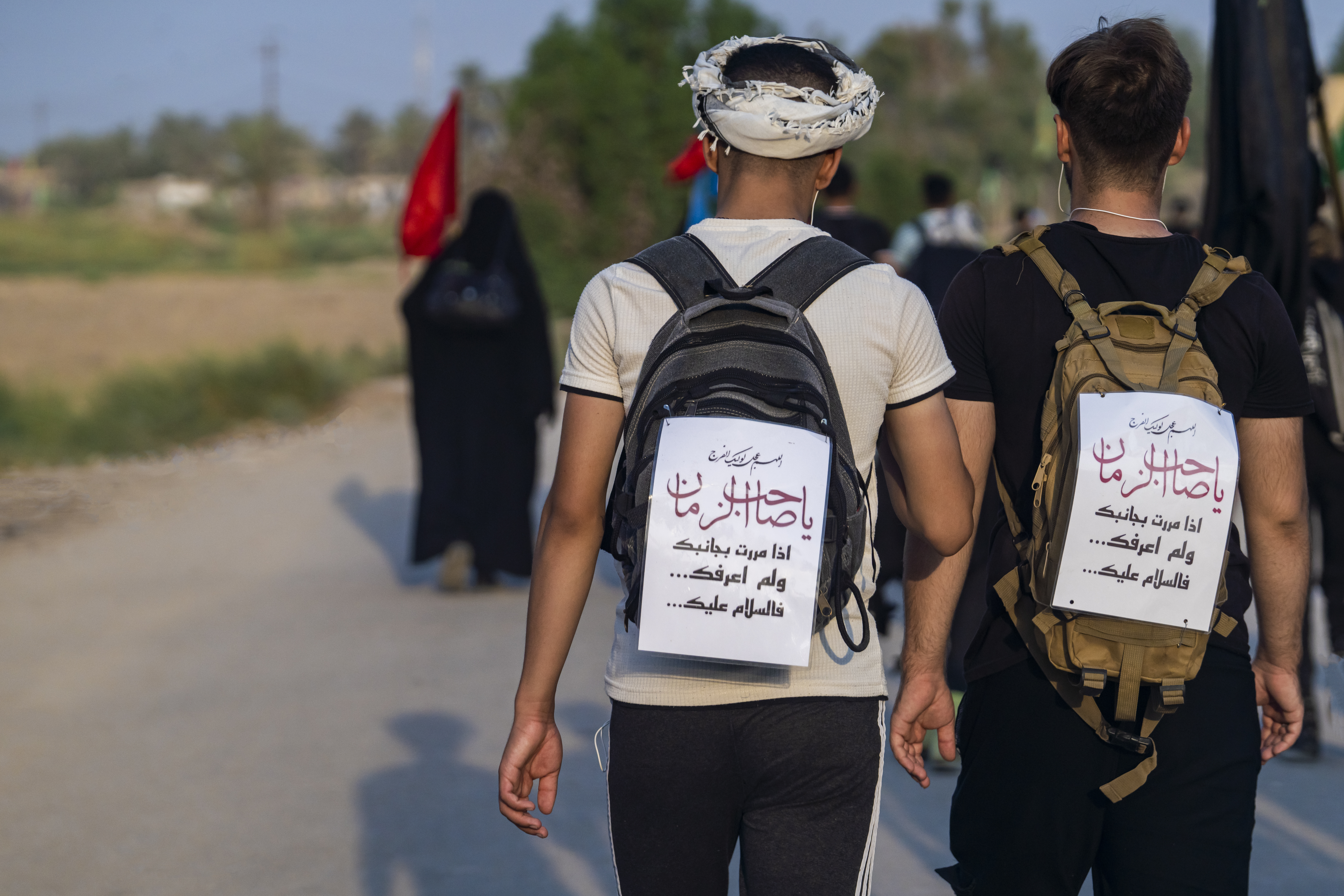 زيارة الأربعين_طريق المشاية