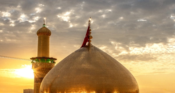 قبة ومنارة الامام الحسين عليه السلام
