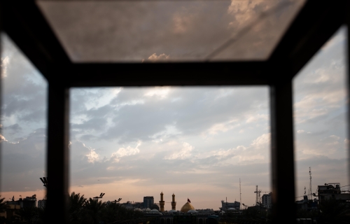 قبة ومنارة الامام الحسين (عليه السلام)