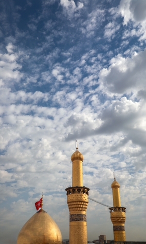 قبة ومنارة الامام الحسين عليه السلام