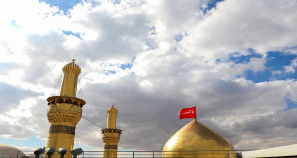 قبة ومنارة الامام الحسين (عليه السلام)