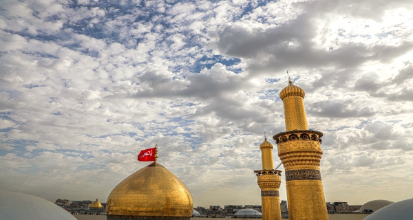 قبة ومنارة الامام الحسين (عليه السلام)