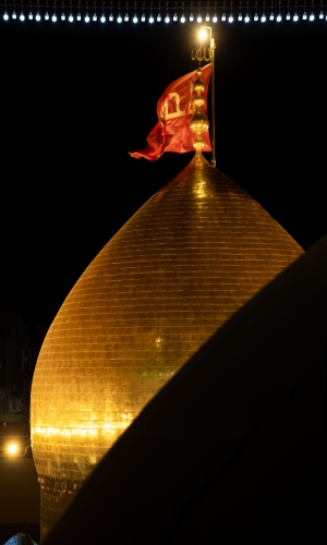 قبة وراية الامام الحسين (عليه السلام)