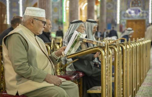 أجواء الدعاء في الحرم الحسيني الشريف 