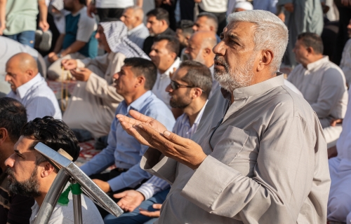 أجواء صلاة العيد في بين الحرمين الشريفين