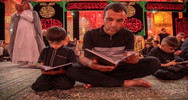 أجواء الزيارة في الصحن الحسيني الشريف 