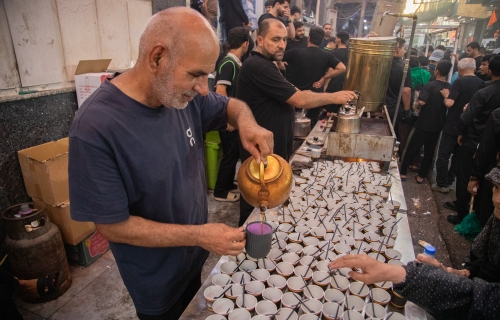 موكب الثقلين من أهالي الدهاليك يرحبون بزائري الإمام الحسين (ع)