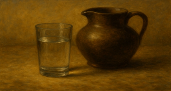 قصص وعظات (لا تملأ الكوب بالماء)