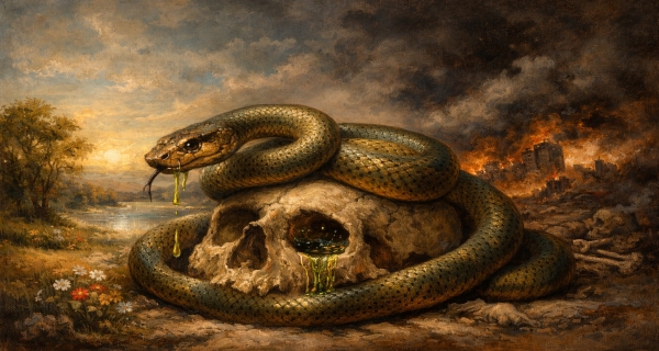 في ظلال نهج البلاغة ”مثل الدنيا كمثل الحية لين مسها والسم الناقع في جوفها  “