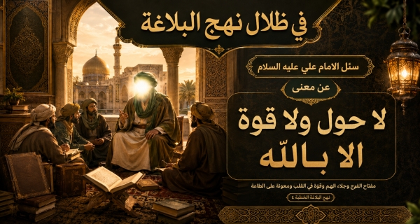في ظلال نهج البلاغة _ سُئل الإمام علي (عليه السلام) عن معنى «لا حول ولا قوة إلا بالله»